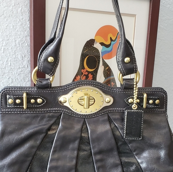 RARE Coach Purse Tote Bag - Picture 3 of 13